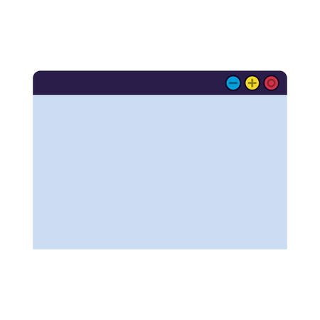 open computer window isolated icon vector illustration designのイラスト素材