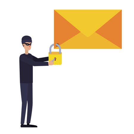 man stealing information avatar character man stealing informationのイラスト素材