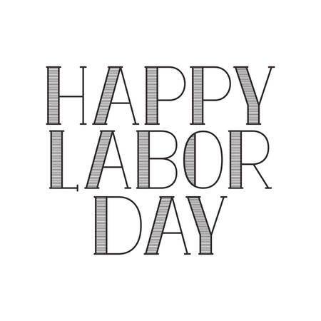 happy labor day isolated icon vector illustration designのイラスト素材
