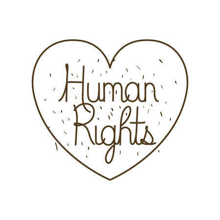 human rights isolated icon vector illustration designのイラスト素材