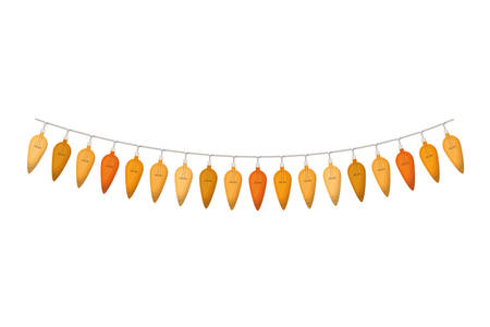 christmas lights isolated icon vector illustration designのイラスト素材