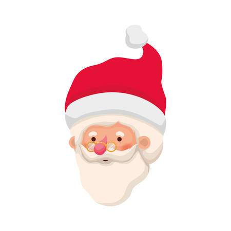 head santa claus avatar character vector illustration deisgnのイラスト素材