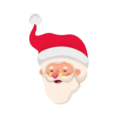 head santa claus avatar character vector illustration deisgnのイラスト素材