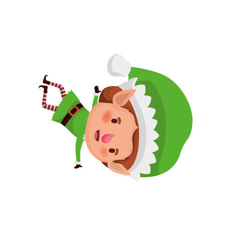 elf moving avatar character vector illustration designのイラスト素材