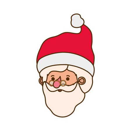 head santa claus avatar character vector illustration deisgnのイラスト素材