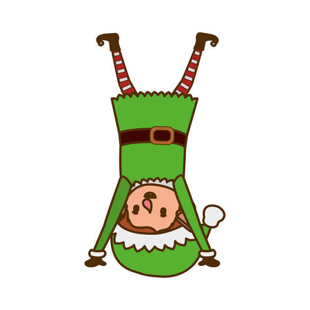 elf moving avatar character vector illustration designのイラスト素材
