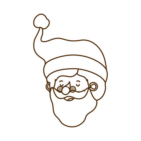 head santa claus avatar character vector illustration deisgnのイラスト素材