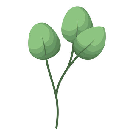 branch with leafs isolated icon vector illustration desingのイラスト素材