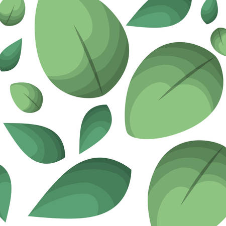 beautiful leafs pattern background vector illustration desingのイラスト素材