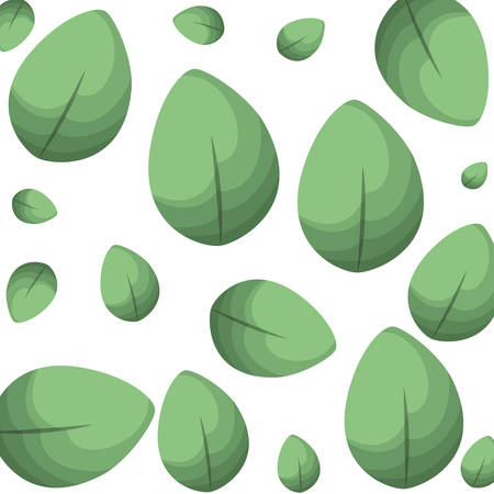 beautiful leafs pattern background vector illustration desingのイラスト素材