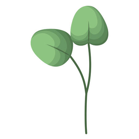 branch with leafs isolated icon vector illustration desingのイラスト素材