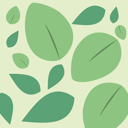 beautiful leafs pattern background vector illustration desingのイラスト素材
