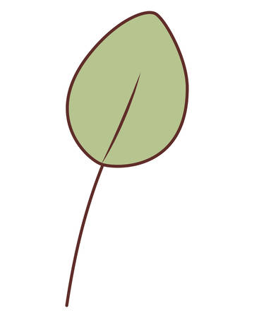 branch with leafs isolated icon vector illustration desingのイラスト素材