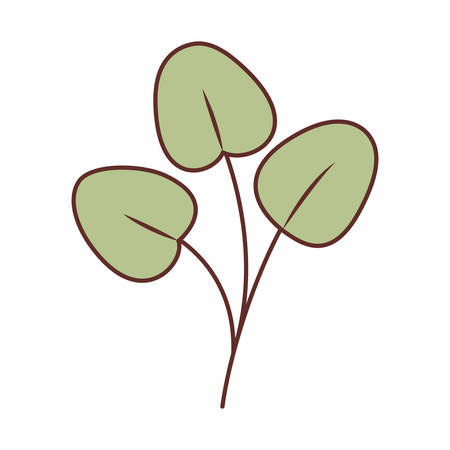 branch with leafs isolated icon vector illustration desingのイラスト素材