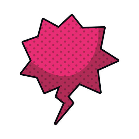 speech bubble in comic isolated icon vector illustration designのイラスト素材