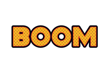 boom comic words isolated icon vector illustration design