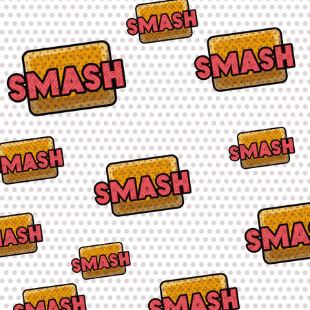 speech bubble with words comic pattern vector illustration designのイラスト素材