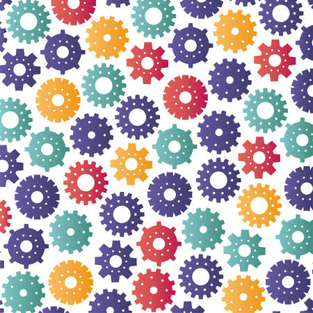 gears machinery pattern background vector illustration designのイラスト素材