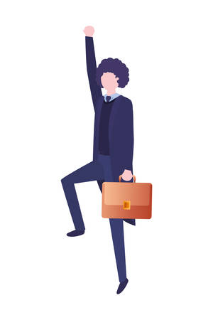 business man avatar character vector illustration desingのイラスト素材