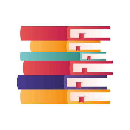 stack of books isolated icon vector illustration designのイラスト素材