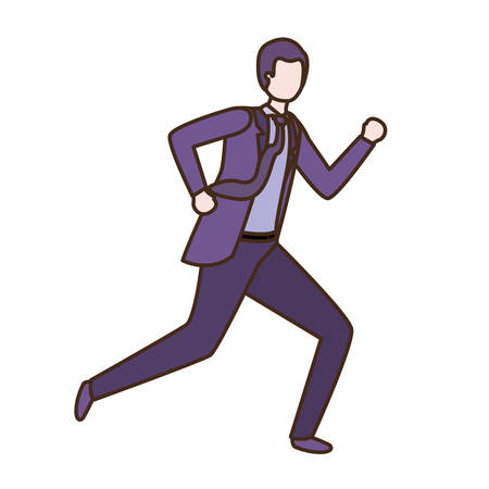 business man avatar character vector illustration desingのイラスト素材