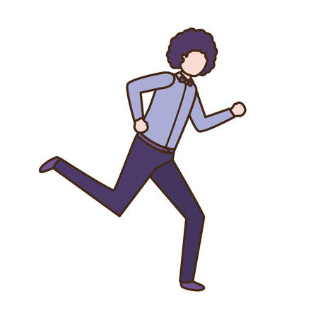 business man avatar character vector illustration desingのイラスト素材