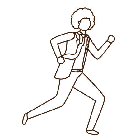 business man avatar character vector illustration desingのイラスト素材