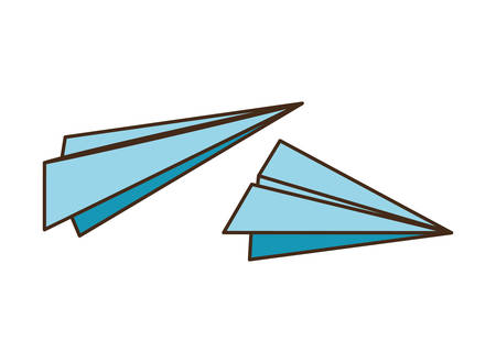paper planes isolated icon vector illustration designのイラスト素材