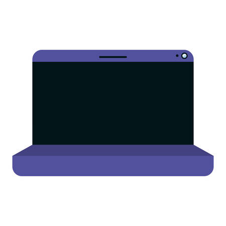 laptop screen avatar character vector illustration desingのイラスト素材