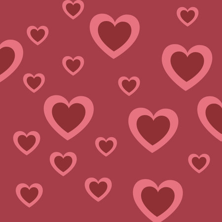 hearts pattern background isolated icon vector illustration desing