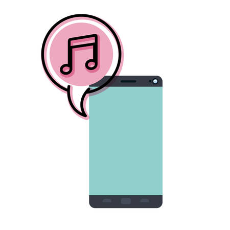 smartphone with speech bubble isolated icon vector illustration desingのイラスト素材