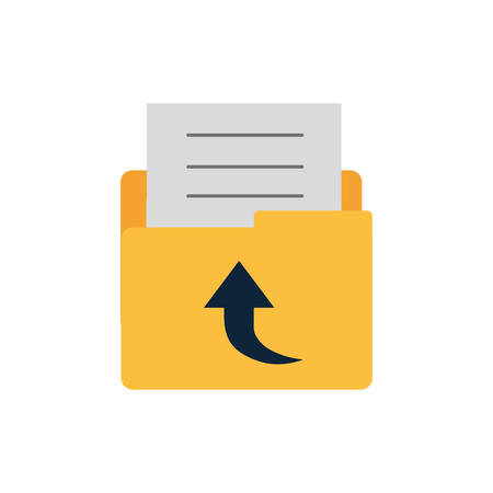 folder with objects isolated icon vector illustration designのイラスト素材