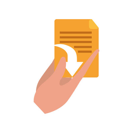 hands with files isolated icon vector illustration designのイラスト素材