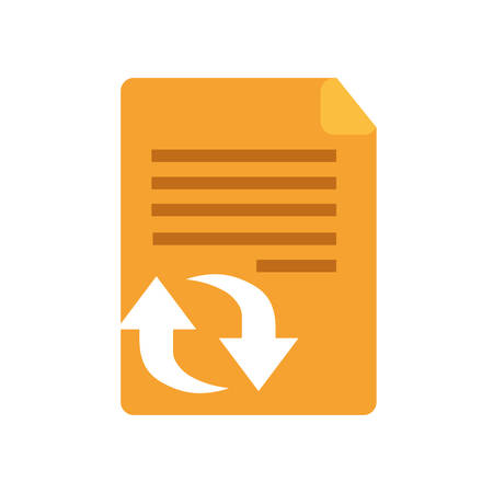 file sheet isolated icon vector illustration designのイラスト素材