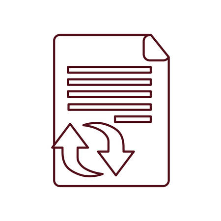 file sheet isolated icon vector illustration designのイラスト素材