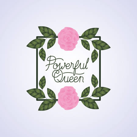 women day label with roses vector illustration designのイラスト素材