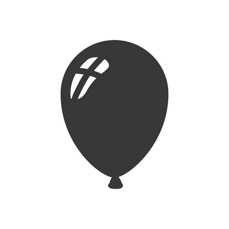helium blackballoon isolated icon vector illustration desingのイラスト素材