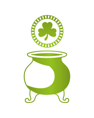 leprechaun cauldron isolated icon vector illustration desingのイラスト素材