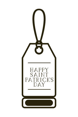st patrick day commercial tag isolated icon vector illustration desingのイラスト素材