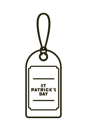 st patrick day commercial tag isolated icon vector illustration desingのイラスト素材