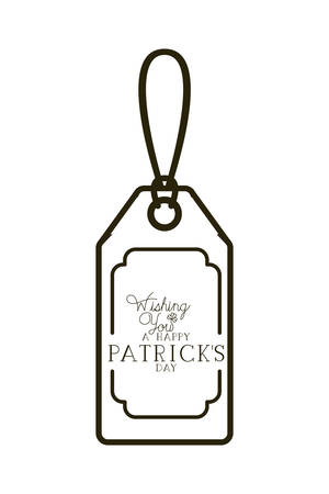 st patrick day commercial tag isolated icon vector illustration desingのイラスト素材