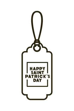 st patrick day commercial tag isolated icon vector illustration desingのイラスト素材
