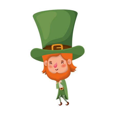 leprechaun standing avatar character vector illustration desingのイラスト素材