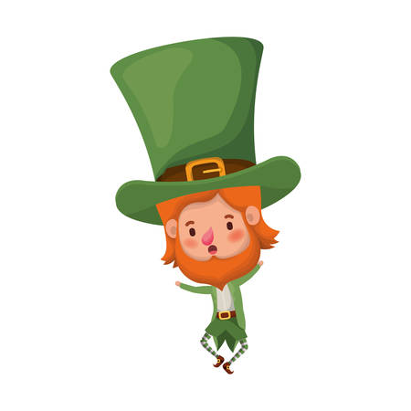 leprechaun standing avatar character vector illustration desingのイラスト素材