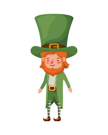 leprechaun standing avatar character vector illustration desingのイラスト素材