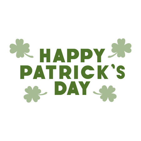 wishing you a happy st patricks day label icons vector illustration designのイラスト素材