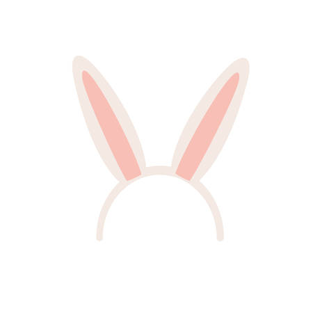 rabbit ears isolated icon vector illustration desingのイラスト素材