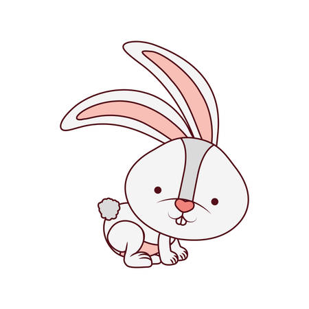 cute rabbit isolated icon vector illustration desingのイラスト素材