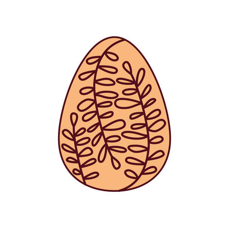 easter egg isolated icon vector illustration desingのイラスト素材