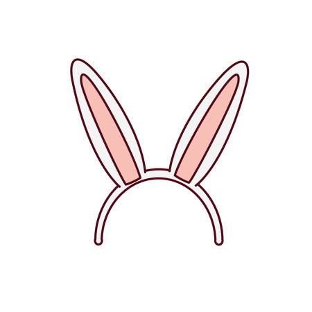 rabbit ears isolated icon vector illustration desingのイラスト素材